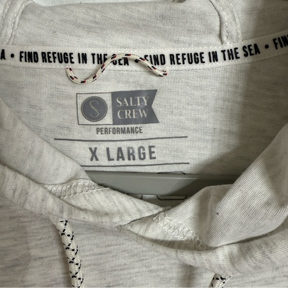 Salty Crew Light Gray Hoodie Men’s Size XL - Picture 2 of 7